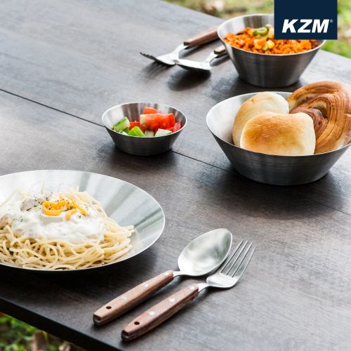 Premium STS Couple Tableware Set > 캠핑용품 > KZM OUTDOOR