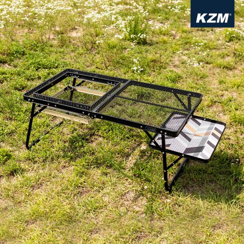 【KZM】UNION IRON MESH LOW BBQ TABLE KZM Iron Mesh Low BBQ Table – Premium Overland Outfitters