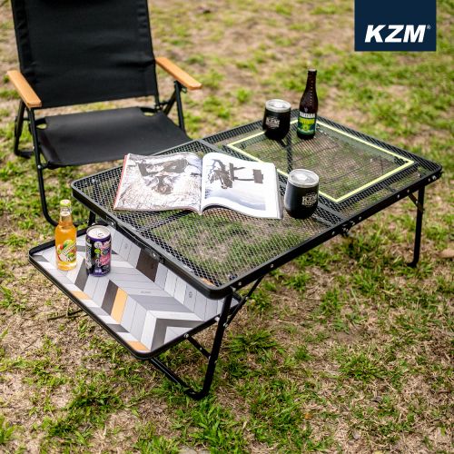 【KZM】UNION IRON MESH LOW BBQ TABLE KZM Iron Mesh Low BBQ Table – Premium Overland Outfitters