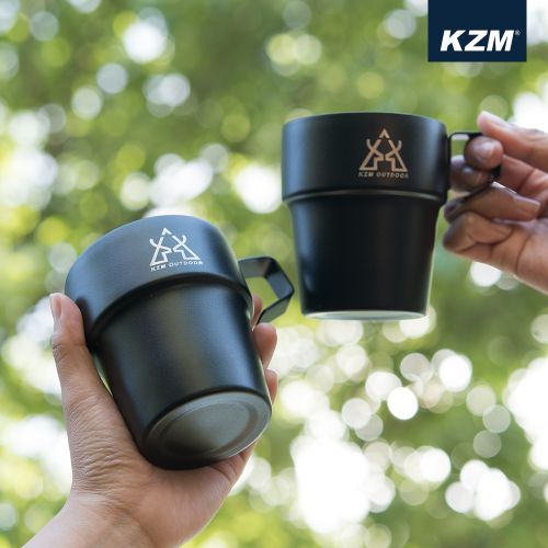 KZM(カズミ) NEW ブラックマグ 5Pセット KZM NEWブラックマグ 5個セット マグカップ キャンプカップ 保温